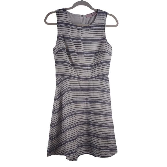 St Tropez West Linen Stripped Dress, Size 6 - Picture 1 of 7